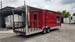 8.5' x 26' Red Porch Style Concession Food Trailer