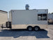 8.5' x 16' Double Window White Concession Food Trailer