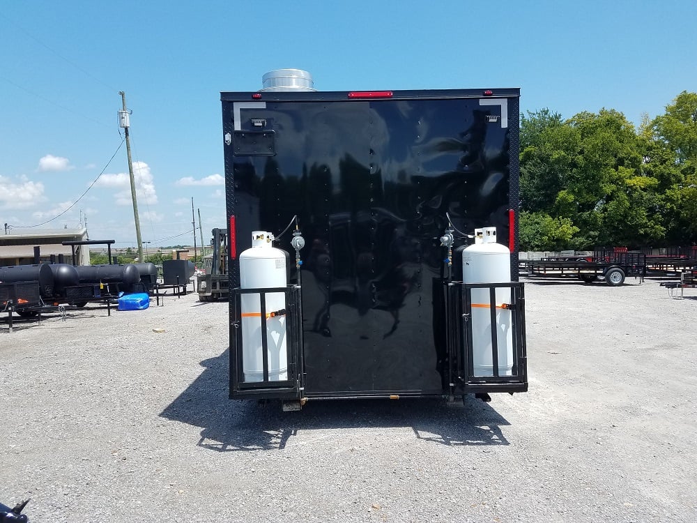 8.5' x 24' Black Concession Food Trailer with Appliances