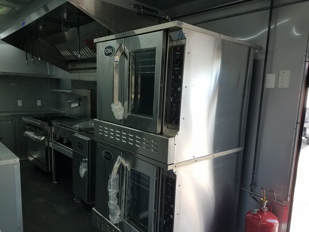 8.5' x 24' Black Concession Food Trailer