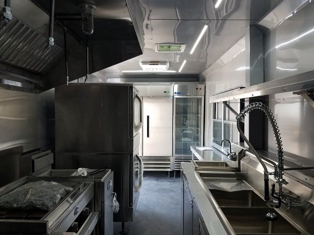 8.5' x 24' Black Concession Food Trailer with Appliances