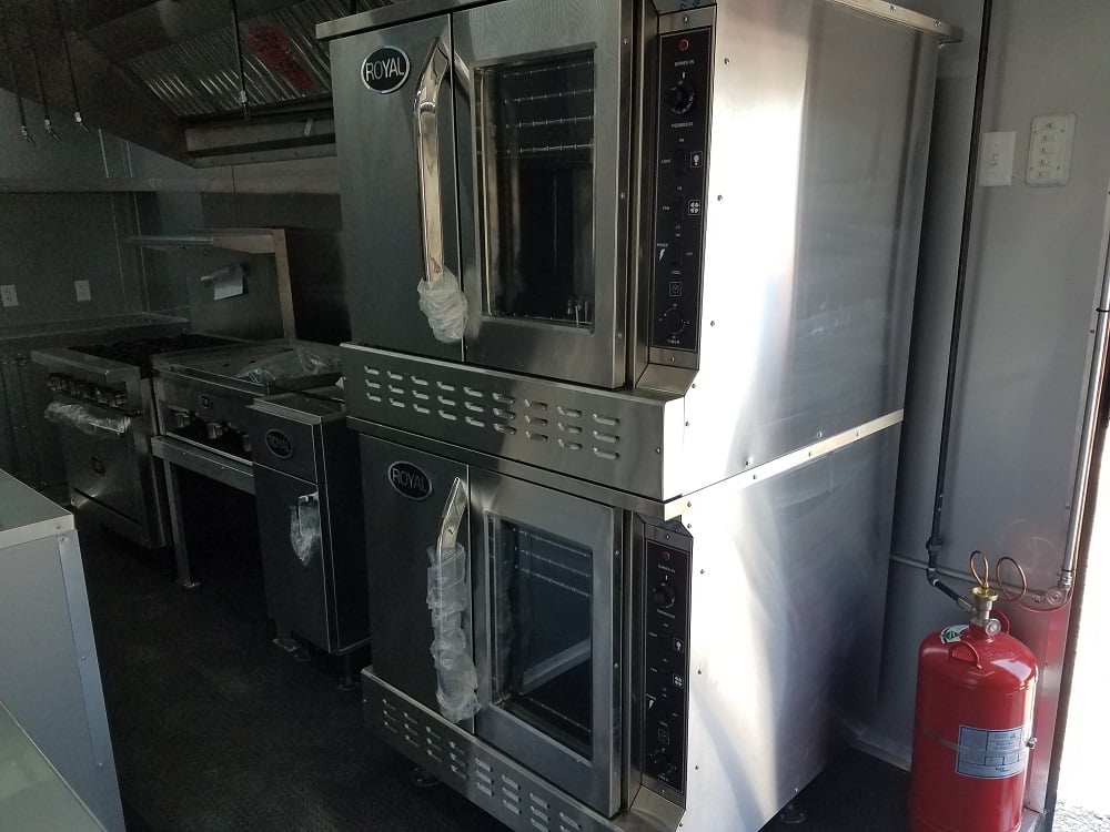 8.5' x 24' Black Concession Food Trailer with Appliances