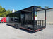 Black on Black 8.5x30 Porch Style Concession Food Trailer