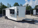 8.5' x 20' Porch Style White Concession Food Trailer