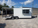 8.5' x 20' Porch Style White Concession Food Trailer