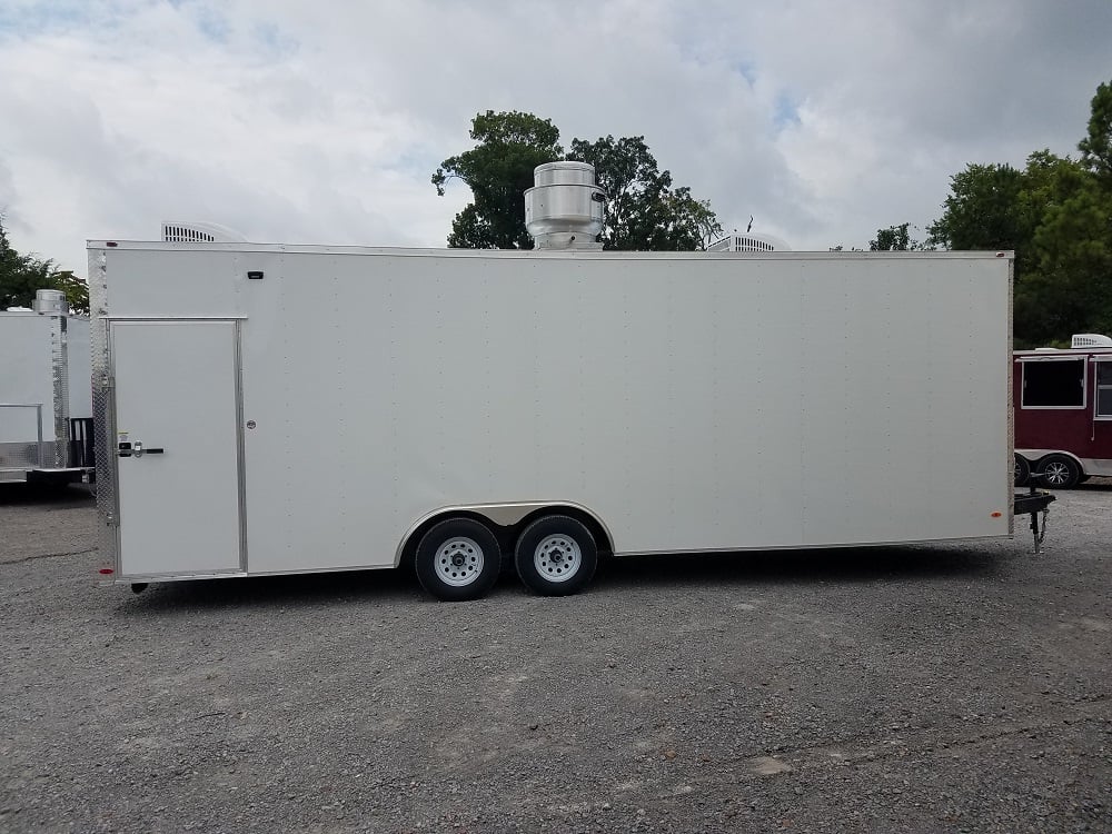 8.5' x 26' White Concession Food Trailer