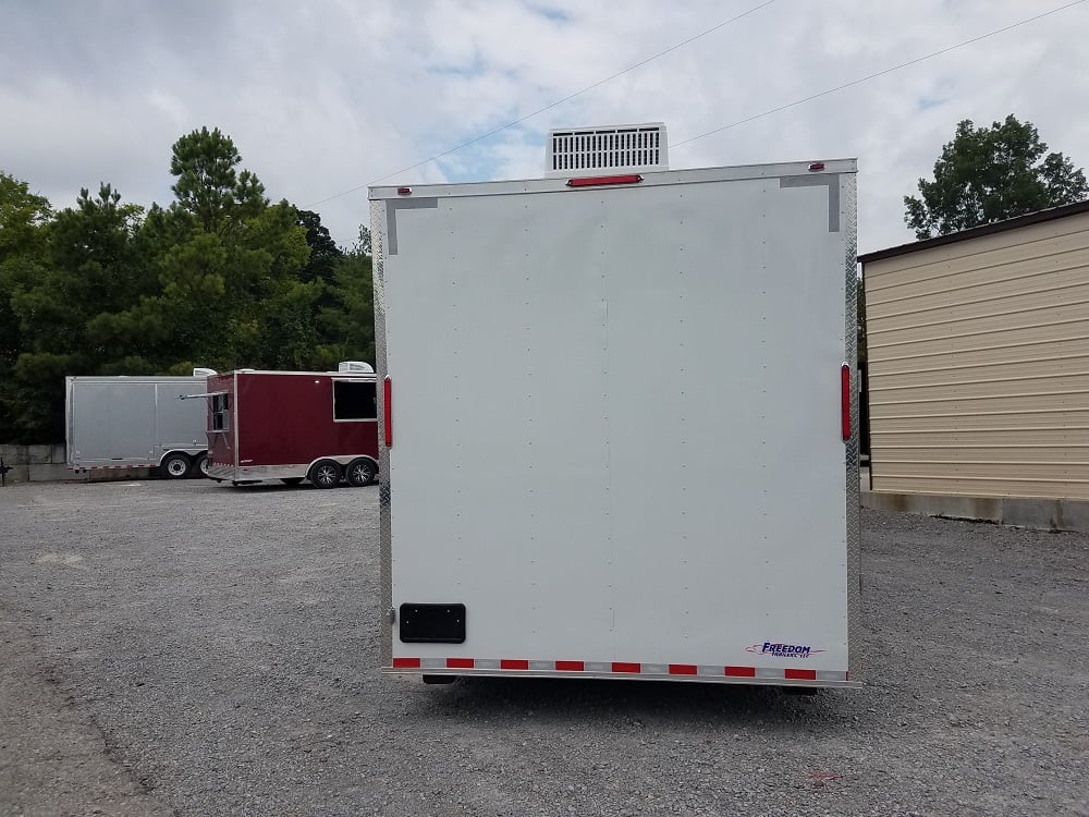 8.5' x 26' White Concession Food Trailer