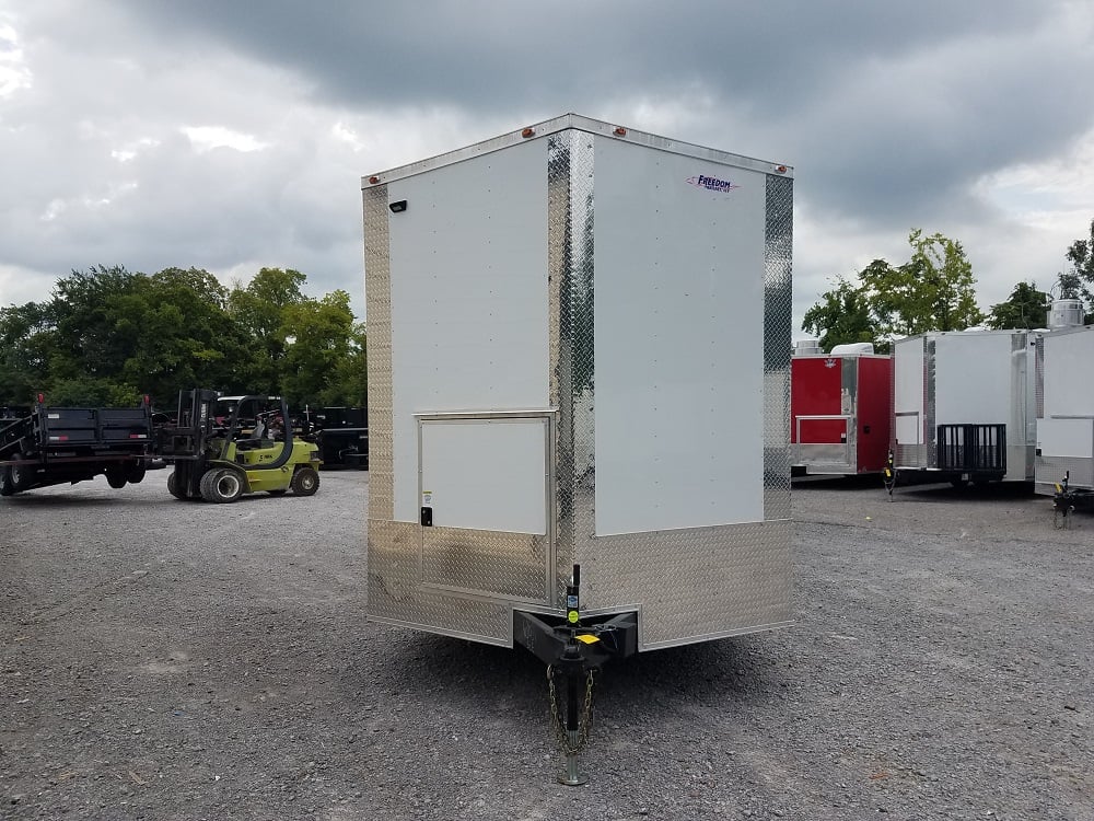 8.5' x 26' White Concession Food Trailer