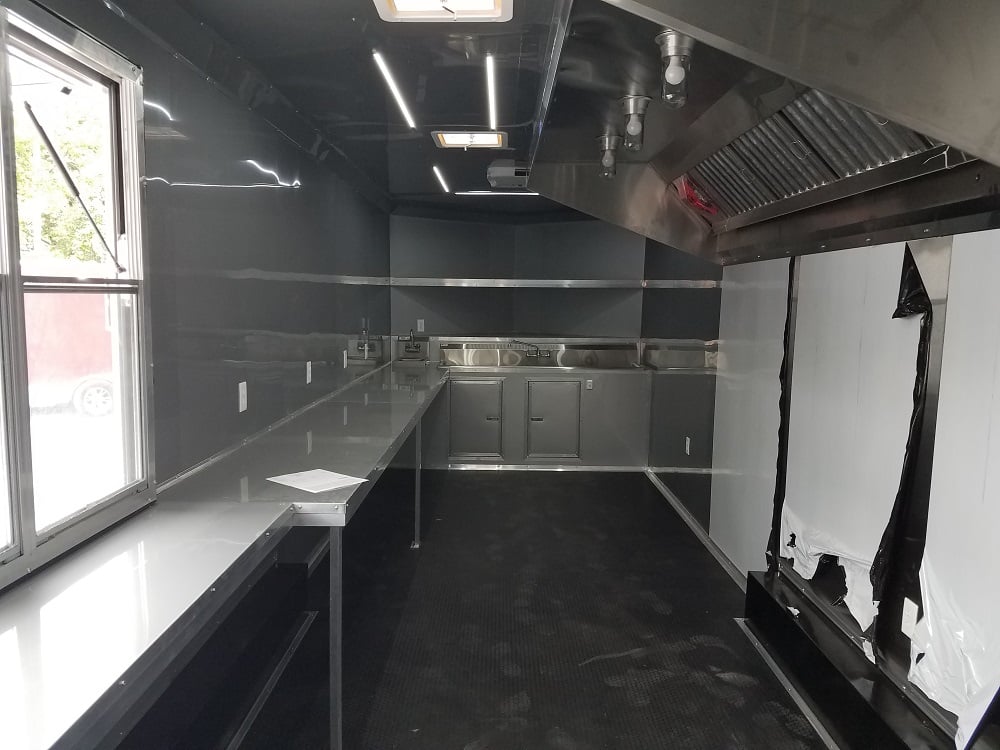 8.5' x 26' White Concession Food Trailer