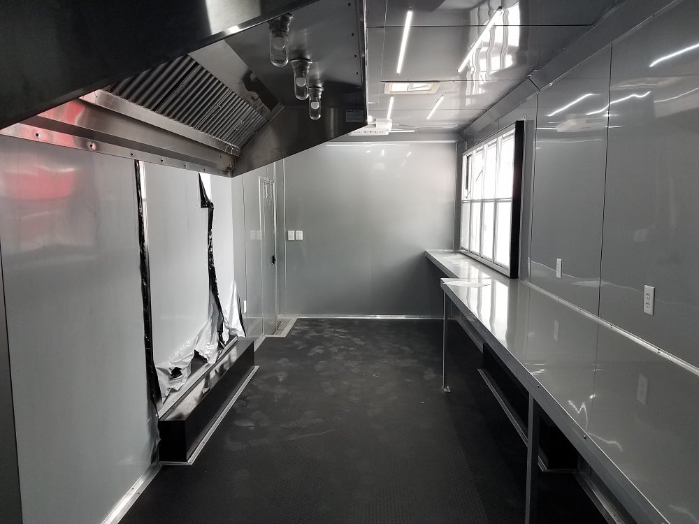 8.5' x 26' White Concession Food Trailer