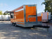 8.5' x 16' Orange Shaved Ice Vending Concession Food Trailer