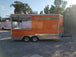 8.5' x 16' Orange Shaved Ice Vending Concession Food Trailer