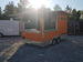 8.5' x 16' Orange Shaved Ice Vending Concession Food Trailer