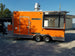 8.5' x 16' Orange Shaved Ice Vending Concession Food Trailer