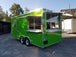 8.5 x 18 Green Concession Food Trailer