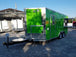 8.5 x 18 Green Concession Food Trailer