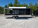 8.5' x 24' Porch Style Black Concession Food Trailer