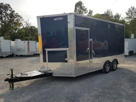 8.5' x 16' Indigo Blue Enclosed Pharmaceutical Trailer