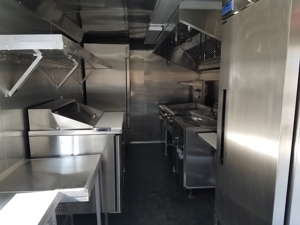 8.5' x 20' White Custom Concession Food Trailer With Appliances