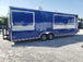 8.5' x 28' Cobalt Blue Catering Food Trailer