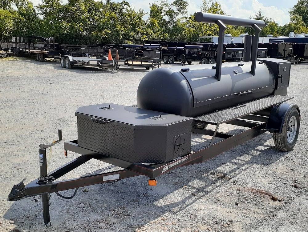 Smoker Trailer Double Sided 330gal Wood / Charcoal