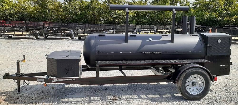 Smoker Trailer Double Sided 330gal Wood / Charcoal