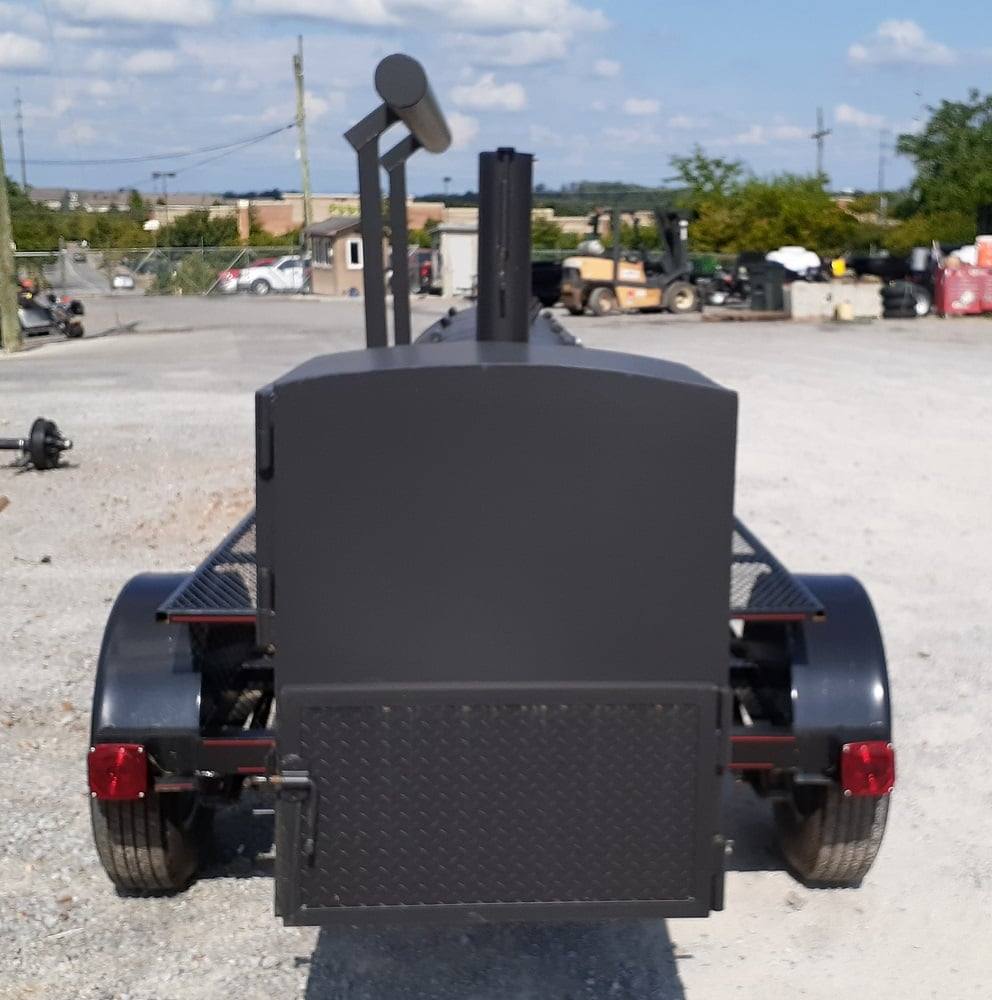 Smoker Trailer Double Sided 330gal Wood / Charcoal