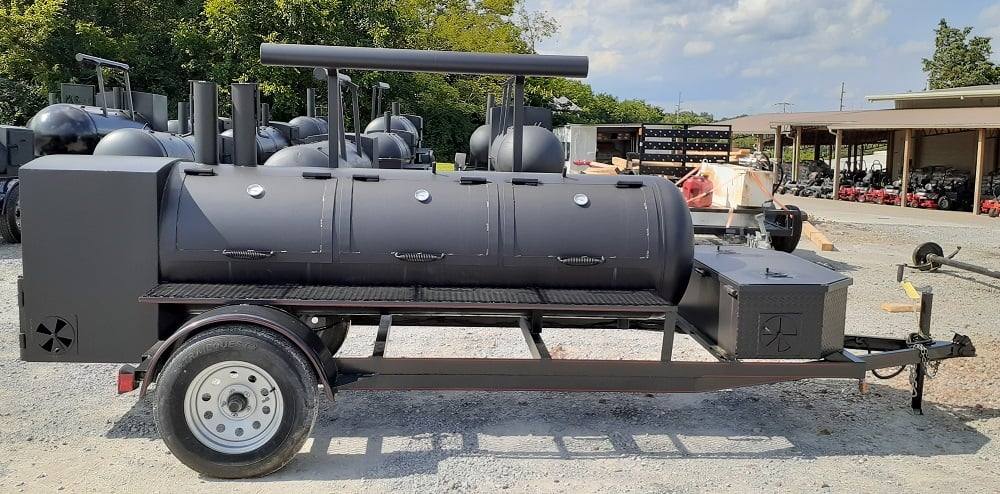Smoker Trailer Double Sided 330gal Wood / Charcoal
