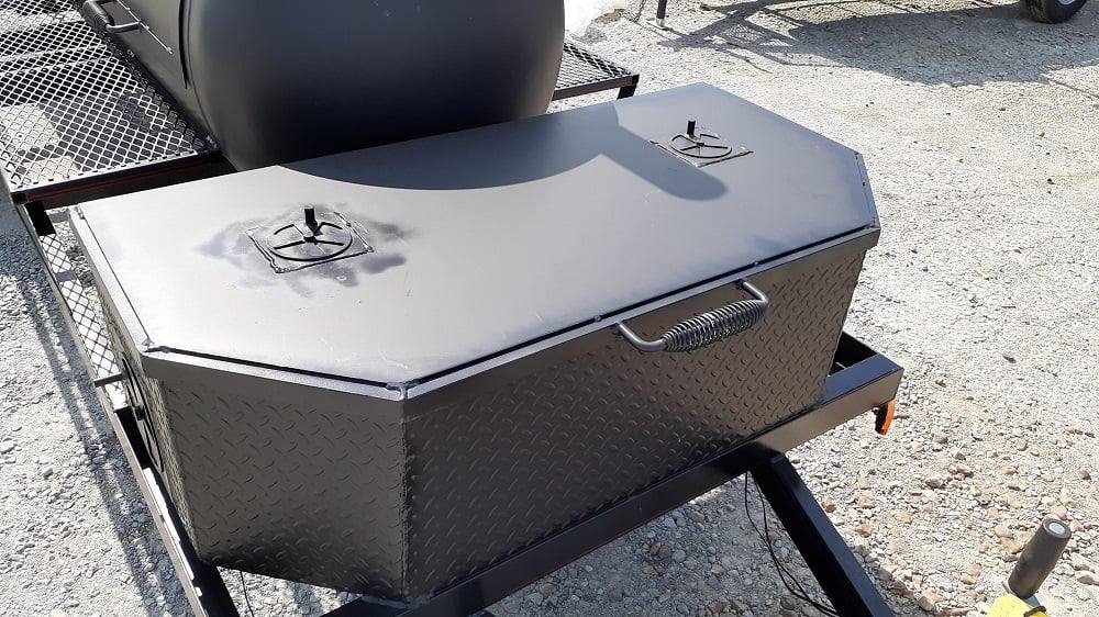 Smoker Trailer Double Sided 330gal Wood / Charcoal