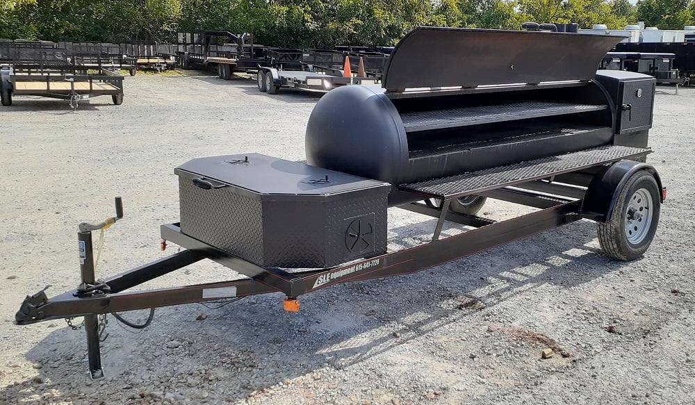 Smoker Trailer Double Sided 330gal Wood / Charcoal