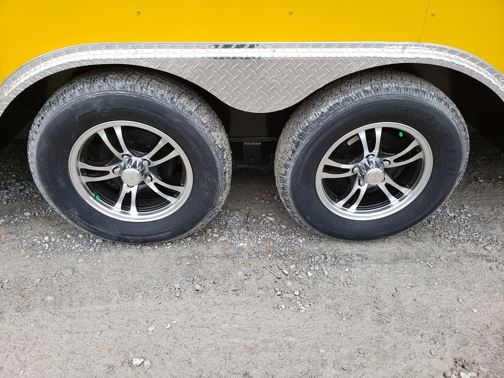 8.5 x 16 Penske Yellow Concession Food Trailer