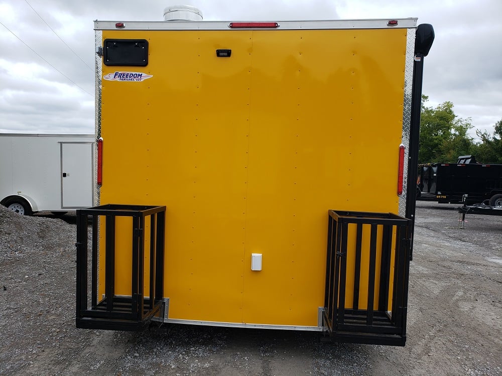 8.5 x 16 Penske Yellow Concession Food Trailer