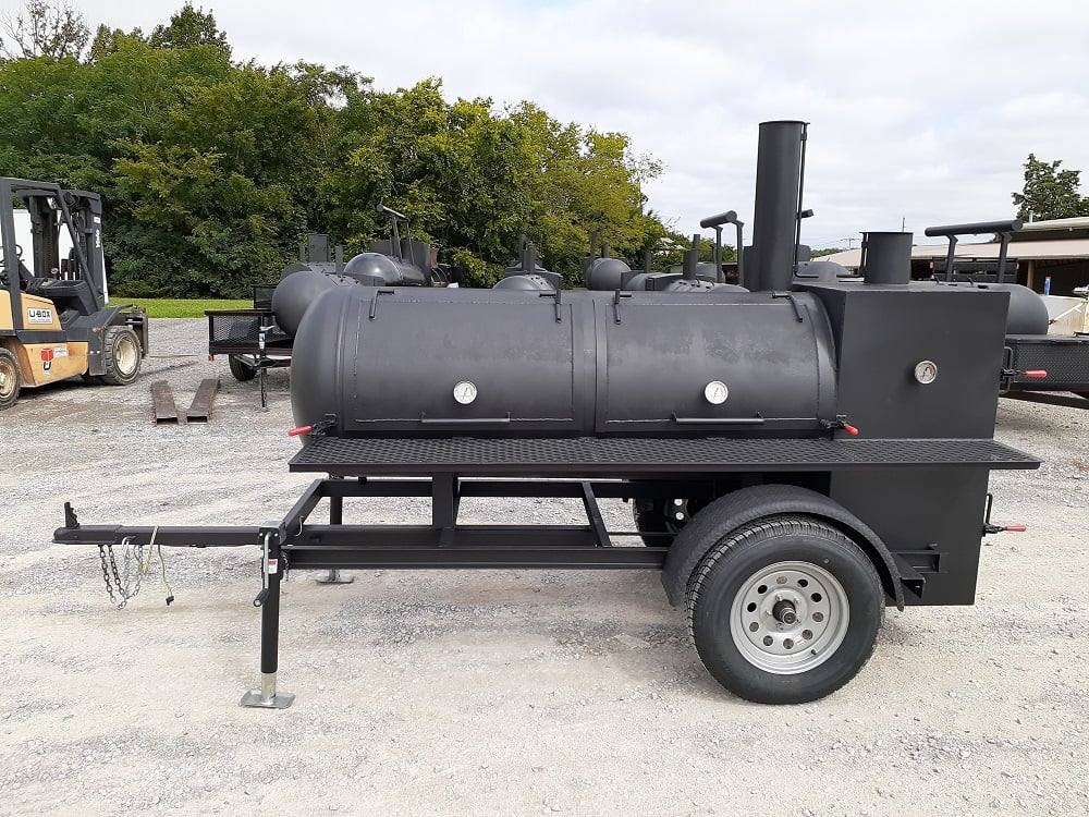 Smoker Trailer Heavy Duty 250 Gal Wood BBQ Cooker