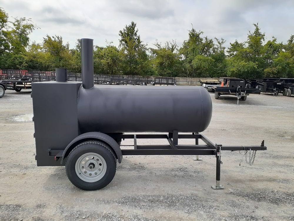 Smoker Trailer Heavy Duty 250 Gal Wood BBQ Cooker