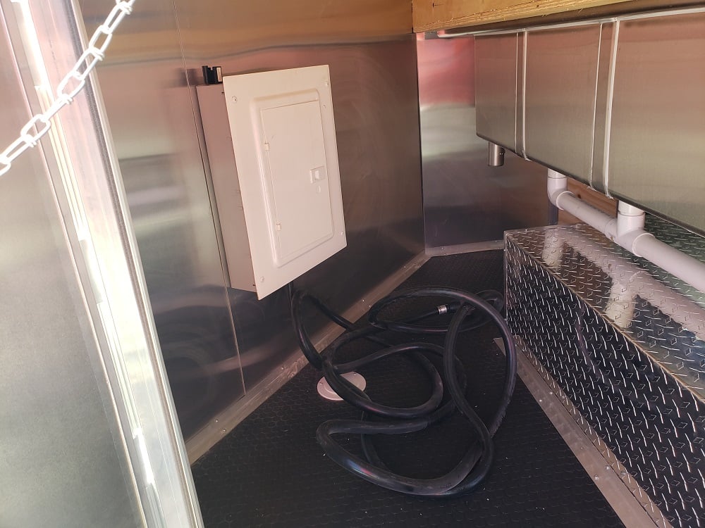 8.5' x 16' White Concession Food Trailer With Appliances