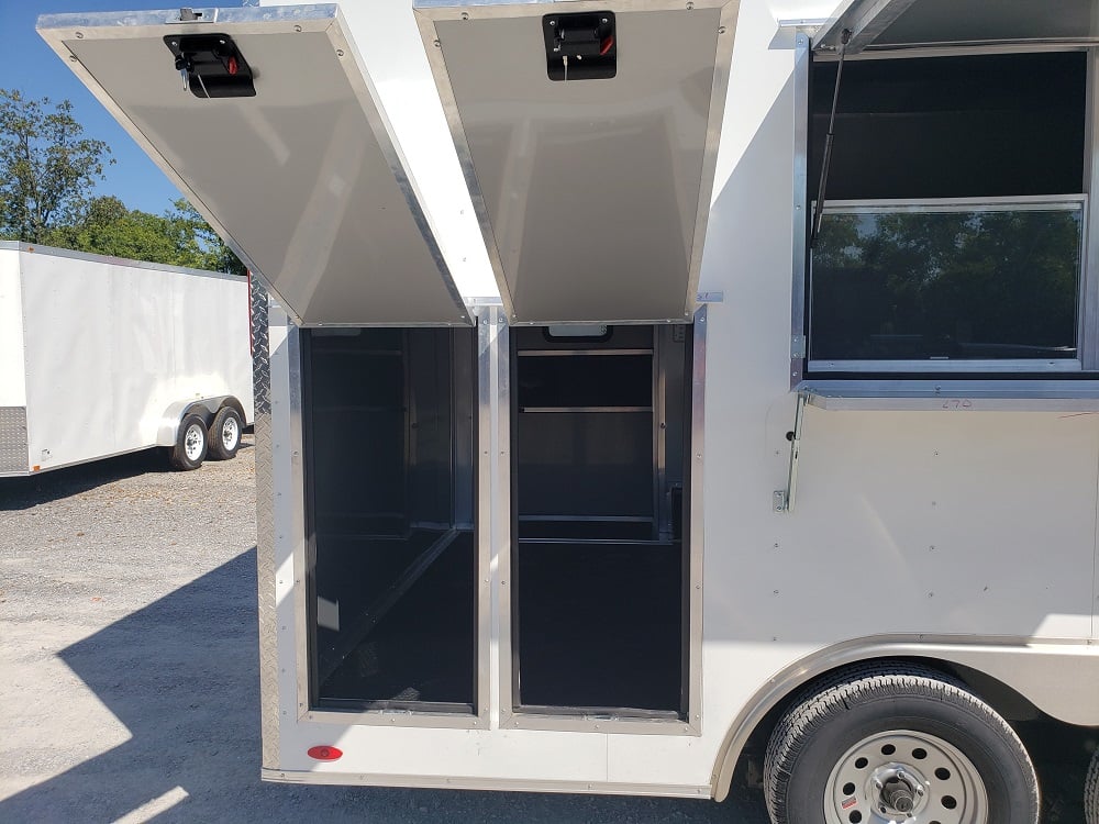 8.5 x 18 White Concession Food Trailer