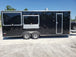 8.5' x 22' Black Porch Style Concession Food Trailer