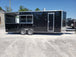 8.5' x 22' Black Porch Style Concession Food Trailer