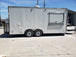 8.5' x 18' White Concession Food Trailer with Restroom and Appliances