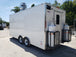 8.5' x 18' White Concession Food Trailer with Restroom and Appliances