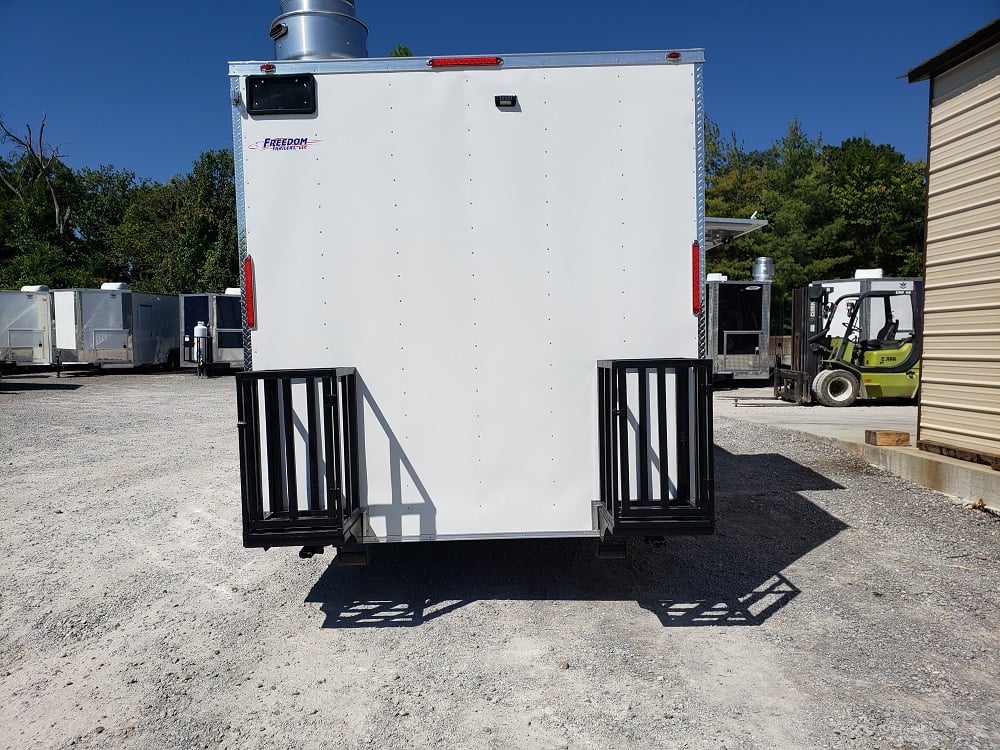 8.5 x 20 White Concession Trailer