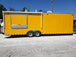 8.5' x 28' Yellow Food Concession Trailer With Appliances