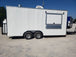 8.5' x 18' White Concession Food Trailer with Appliance