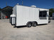 8.5' x 18' White Concession Food Trailer with Appliance