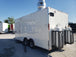 8.5' x 18' White Concession Food Trailer with Appliance