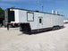 8.5' x 40' White Gooseneck Concession Food Trailer