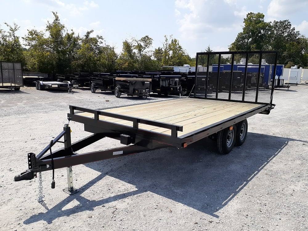 Equipment Trailer 8.5' X 16' Tall Gate Heavy Duty Deck Over