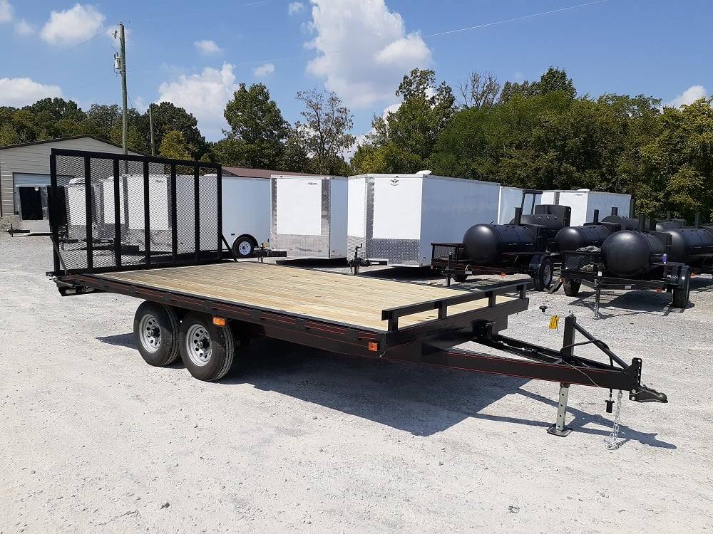 Equipment Trailer 8.5' X 16' Tall Gate Heavy Duty Deck Over