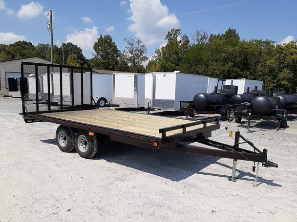 Equipment Trailer 8.5' X 16' Tall Gate Heavy Duty Deck Over