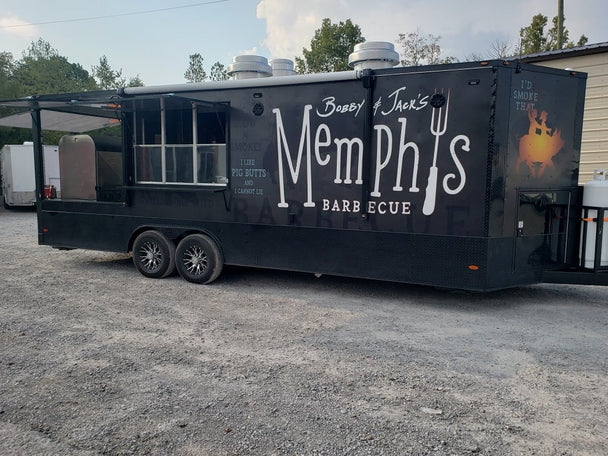 8.5 x 25 Porch Style Food Concession Trailer